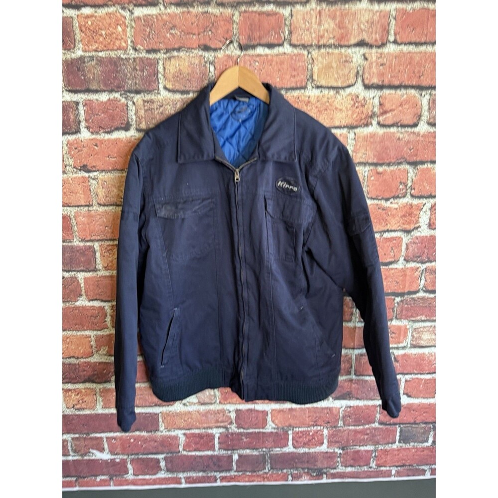Vtg Y2k Kirra Jacket Men XL Quilted Lined Utility Coat Chore Full Zip Workwear